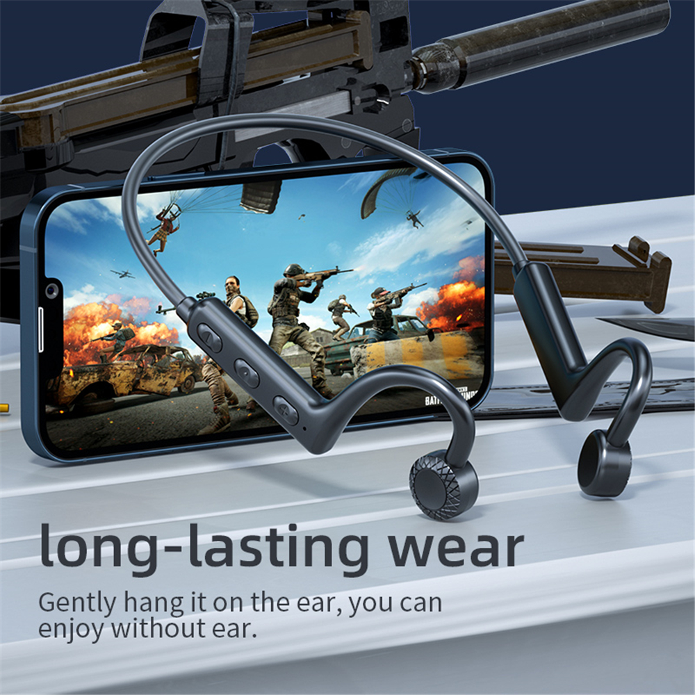 Open Ear Bluetooth Earphones Waterproof Sport Headset Wireless Stereo Bone Conduction Headphone